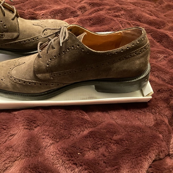J.Crew men brown suede wingtip Oxford shoe. Size 13 - Picture 5 of 10